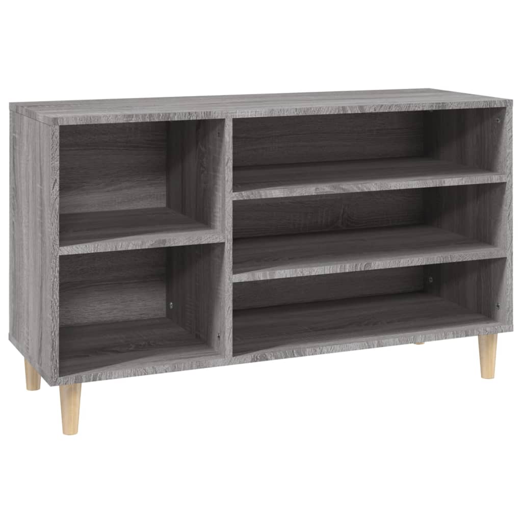 Vidaxl sapateira 102x36x60 cm derivados de madeira sonoma cinza