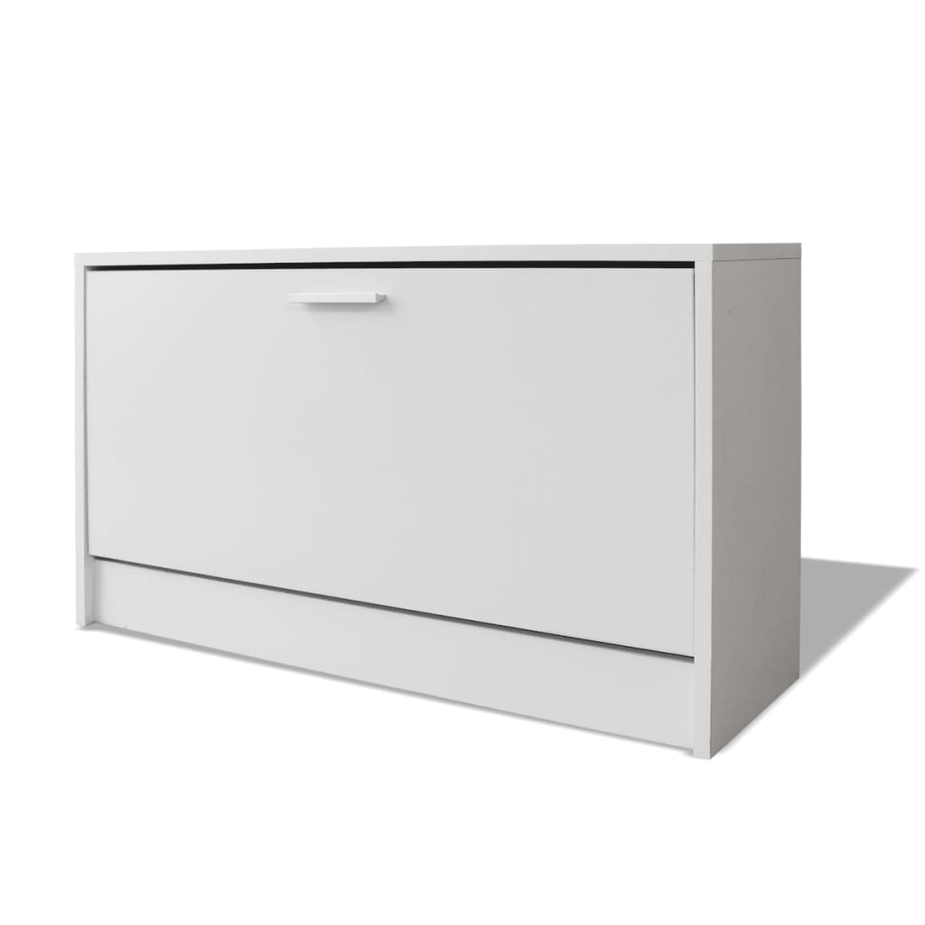 Vidaxl banco sapateira 80x24x45 cm branco