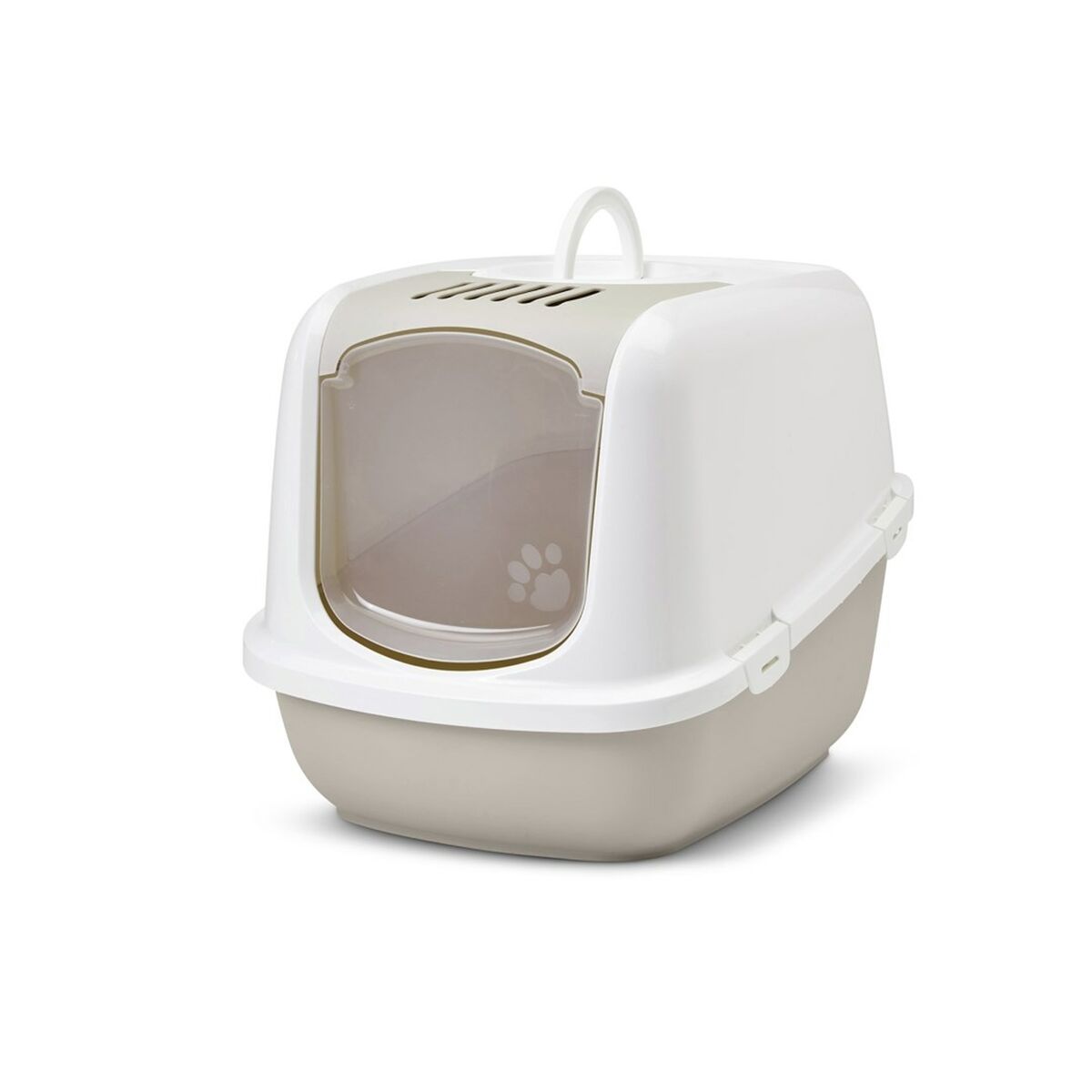 Caixa de areia para gatos savic branco café plástico 48,5 x 46,5 x 66,5 cm (11 unidades)