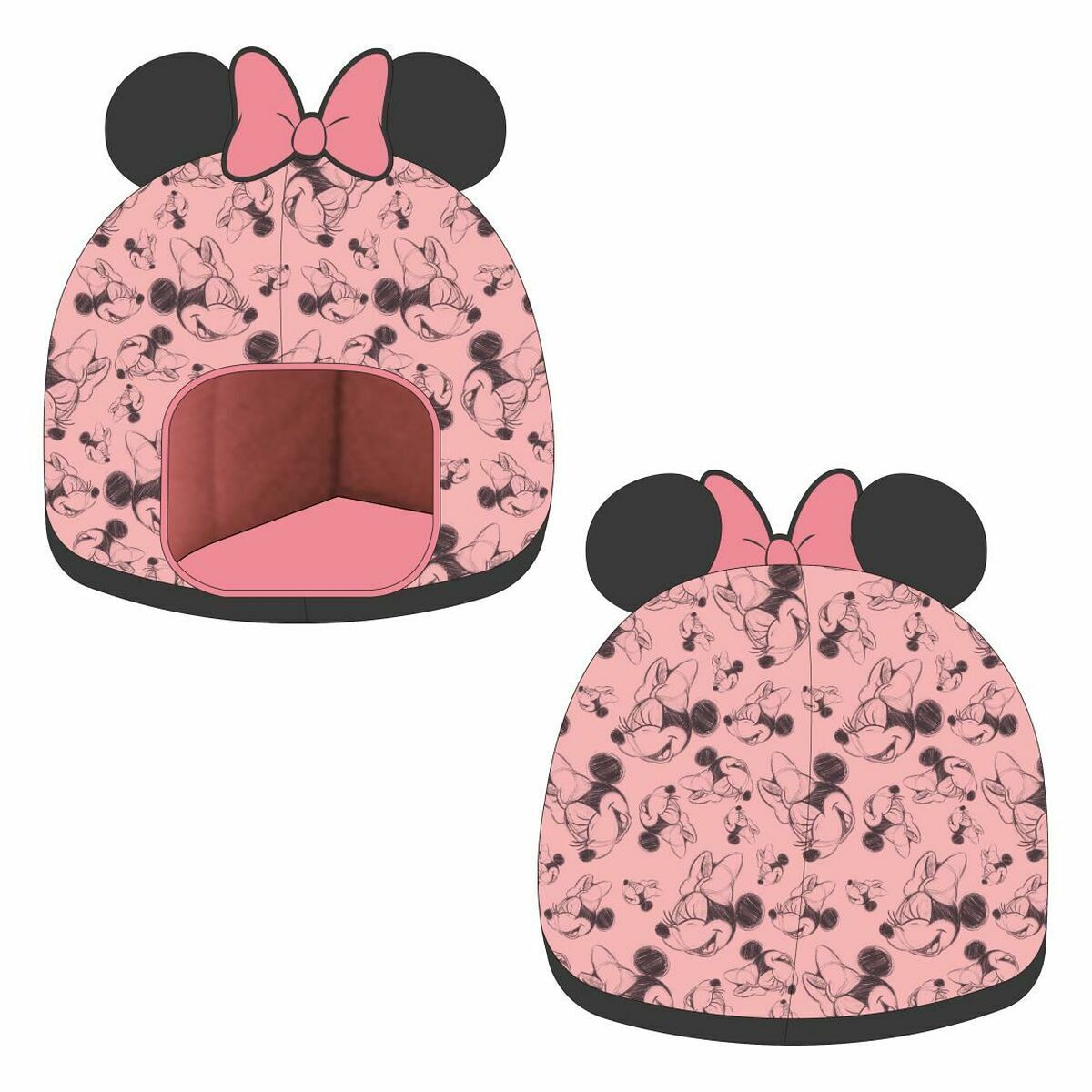 Cama para cão minnie mouse preto