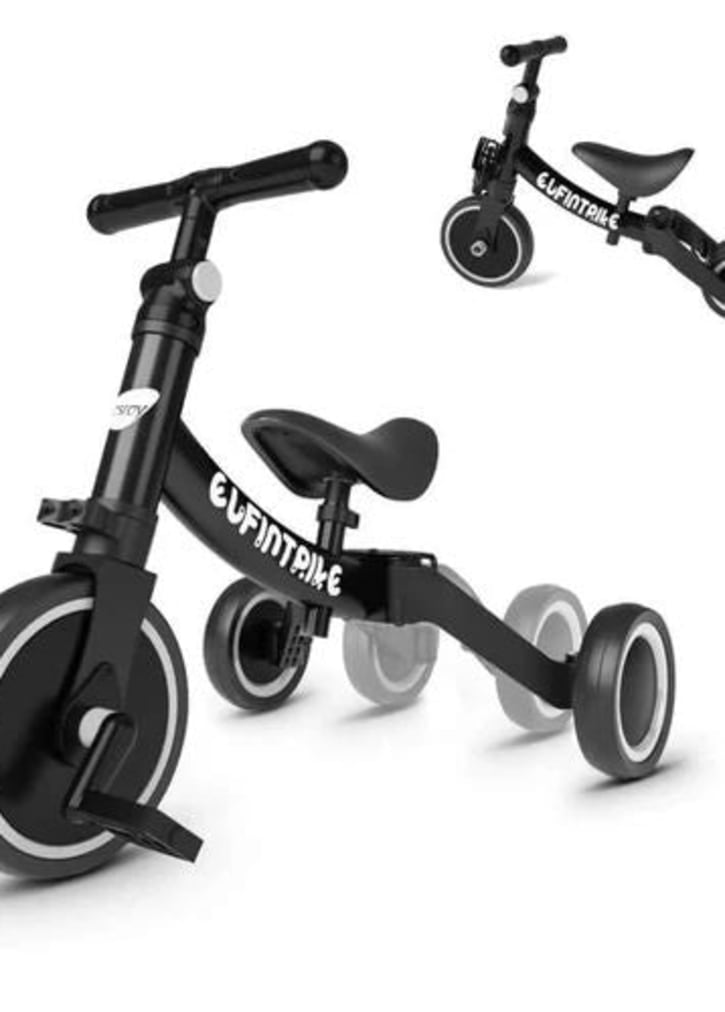 Triciclo dobrável que evolui para uma bicicleta de equilíbrio por 1 a 4 anos