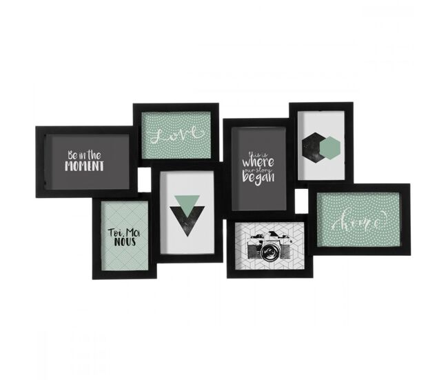 Well home black 8-porta-retratos