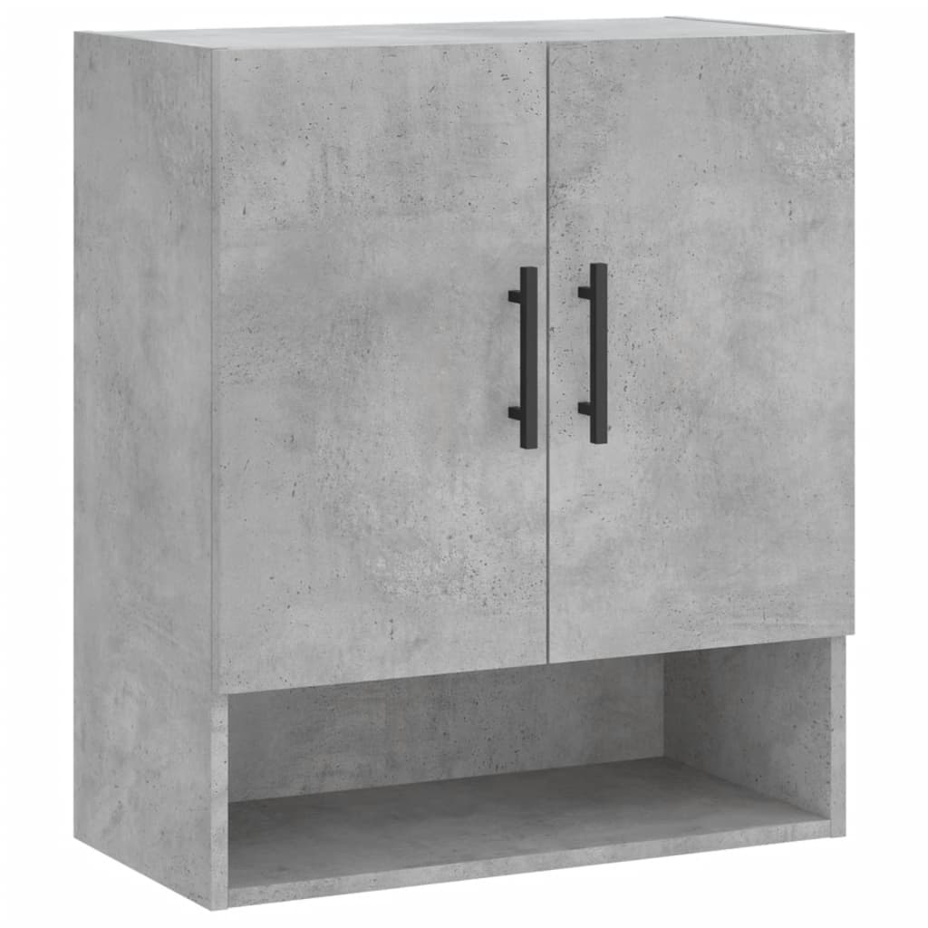 Vidaxl armário parede 60x31x70cm derivados de madeira cinzento cimento