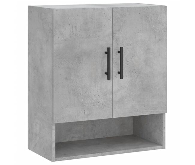 Vidaxl armário parede 60x31x70cm derivados de madeira cinzento cimento