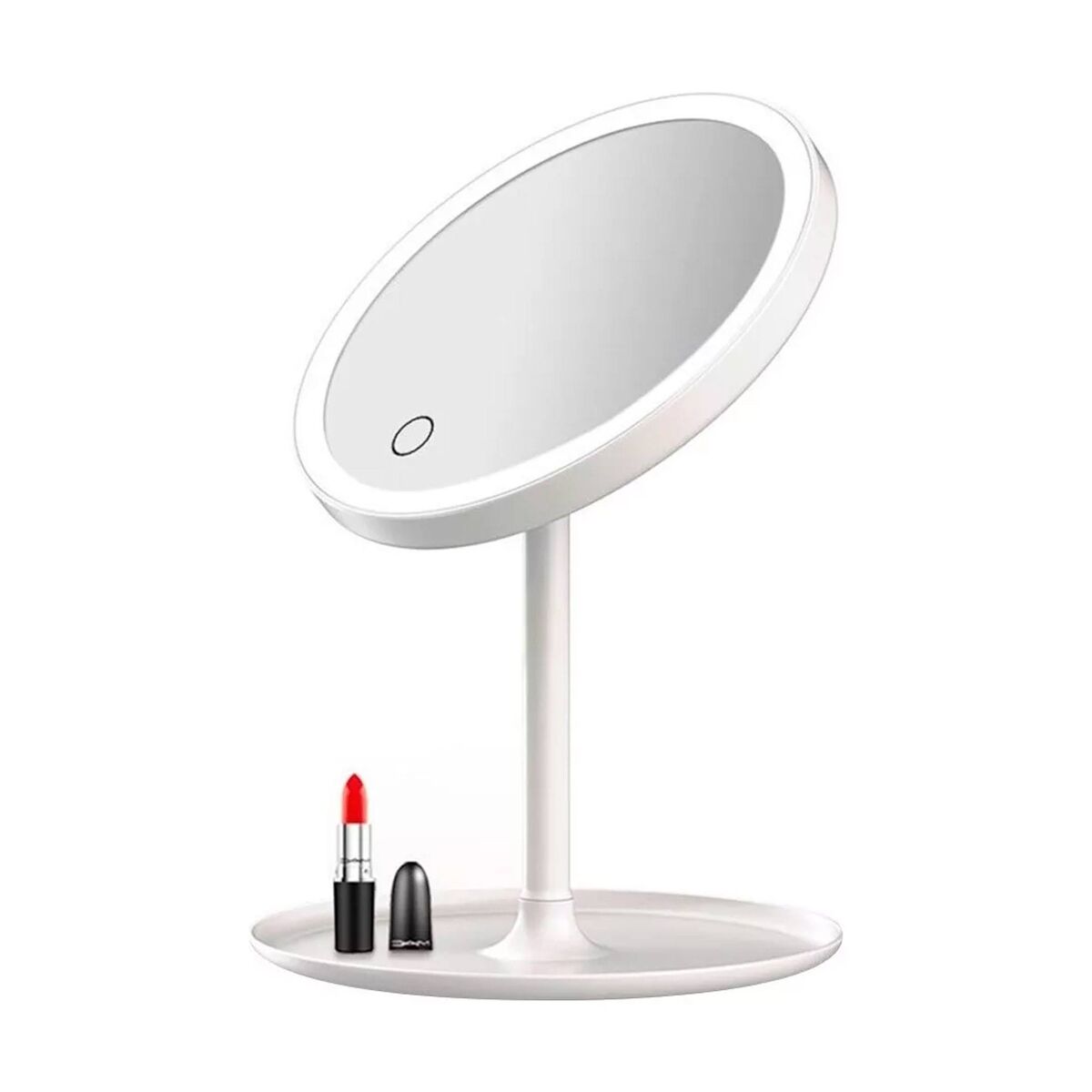 Espelho well home com luzes led recarregáveis ​​e ajustáveis ​​e carregamento usb