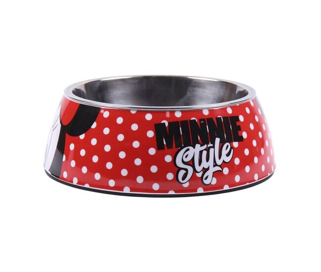 Comedouro para cão minnie mouse vermelho melamina 180 ml
