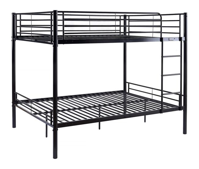 Beliche duplo "adam" - box spring incluído - 140 x 190 cm - noir