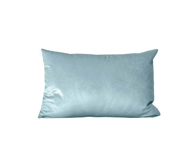Almofada retangular veludo azul glaciar 50x30 cm - nauru
