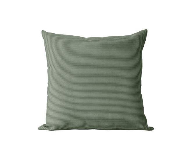 Almofada quadrada de veludo verde 45x45 cm - dune
