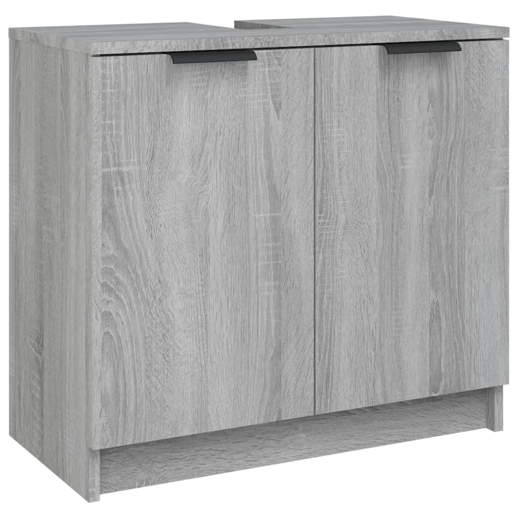 Vidaxl armário casa de banho 64,5x33,5x59 cm madeira sonoma cinza