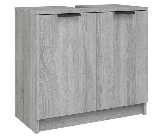 Vidaxl armário casa de banho 64,5x33,5x59 cm madeira sonoma cinza