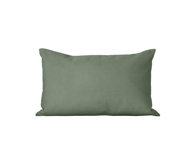 Almofada retangular de veludo verde 50x30 cm - dune