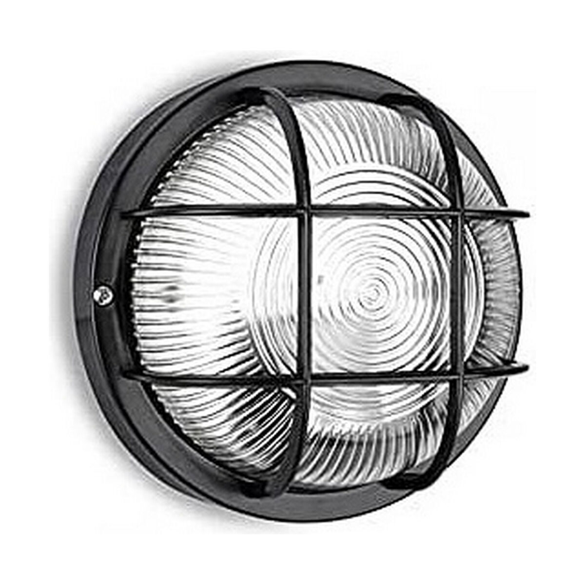 Luz de parede edm 34353 tarragona preto cristal plástico 40 w e27