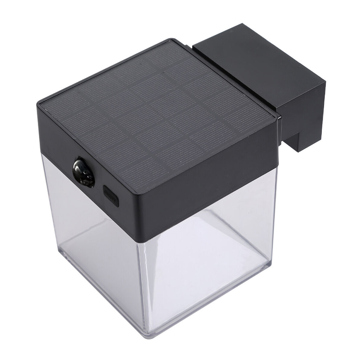 Luz de parede edm 31831 preto policarbonato abs 4 w 500 lm solar (3000 k) (5000 k) (4000 k)