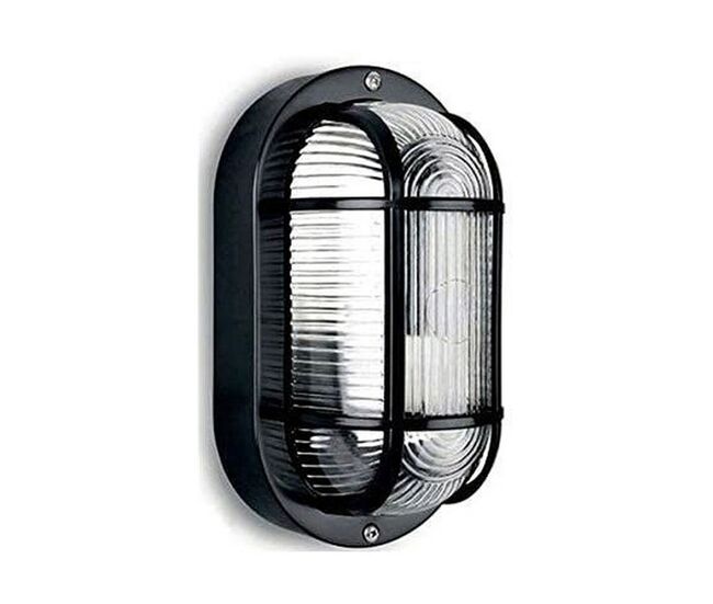 Luz de parede edm 34351 tarragona preto plástico 40 w e27