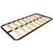 Base de cama de tubo de aço com reforço central de álamo Base de cama de tubo de aço com reforço central de álamo Preto