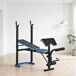Banco de Musculação Aço e PU HOMCOM Banco de Musculação Aço e PU HOMCOM Azul/ Preto