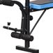 Banco de Musculação Aço e PU HOMCOM Banco de Musculação Aço e PU HOMCOM Azul/ Preto