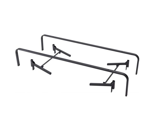 Estrutura de cama canguru: pernas e ferragens de metal para camas de rodízio superior e inferior para bases estofadas de 80x190 cm ou 90x190 cm