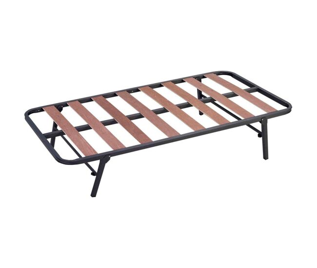 Estrutura de cama inferior retrátil para cama canguru, 90x180 cm, tubo de 30x30 mm + pernas dobráveis com rodas. elevadora