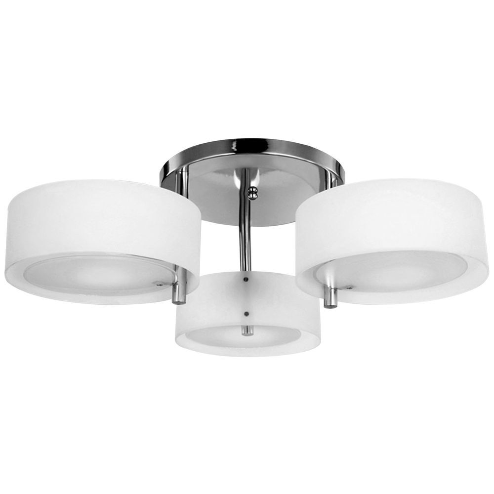 Homcom candeeiro de teto moderno candeeiro suspenso com ecrã em acrílico e suporte para lâmpada e27 candeeiro para sala de estar dormitório sala de jantar ø64x20 cm blanc