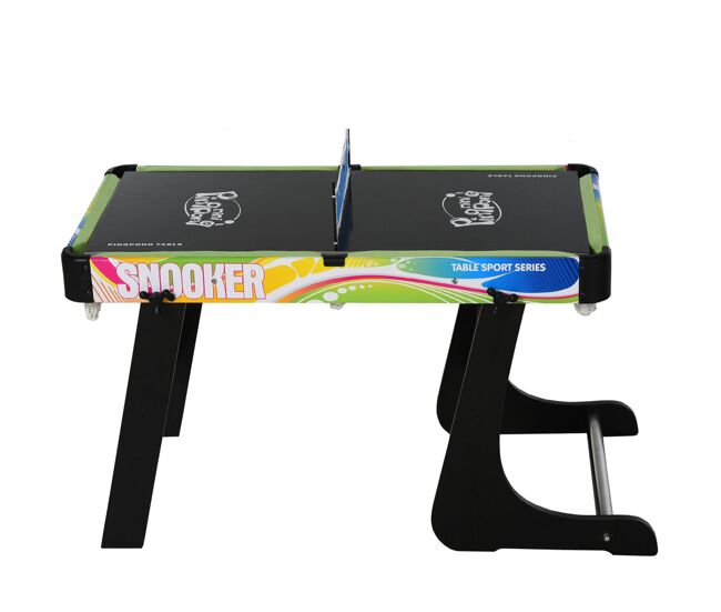 Homcom mesa multi-jogos dobrável mesa de jogos desenho 4 em 1 matraquilhos hóquei de mesa bilhar pingue-pongue e acessórios incluídos 86,5x43,5x64