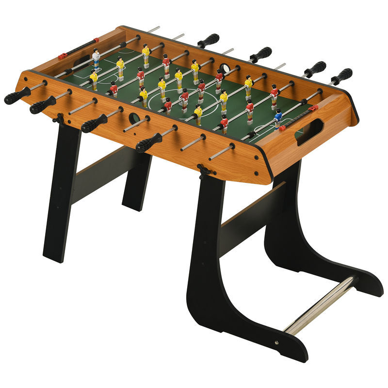 Homcom mesa de matraquilho dobrável matraquilho com 22 jogadores e 2 placares para crianças e adultos 98x42x62, cm madeira e preto