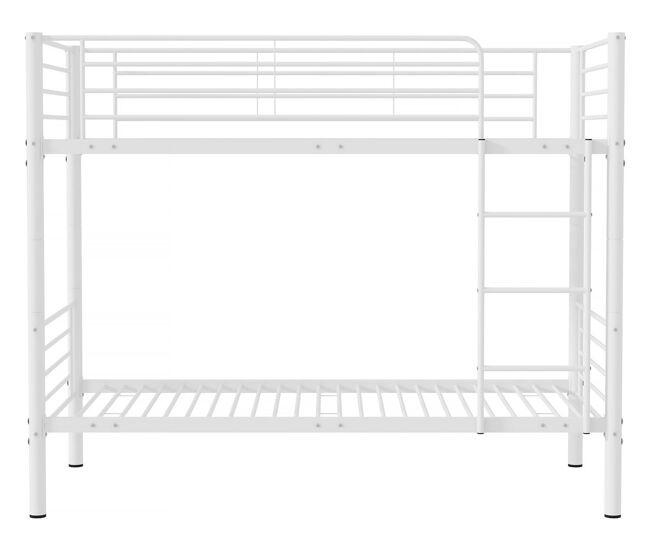 Beliche "adam" - 90 x 190 cm - metal - branco