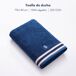 Conjunto de 4 toalhas de banho de algodão 500GSM El Ganso Conjunto de 4 toalhas de banho de algodão 500GSM El Ganso Branco/ Azul