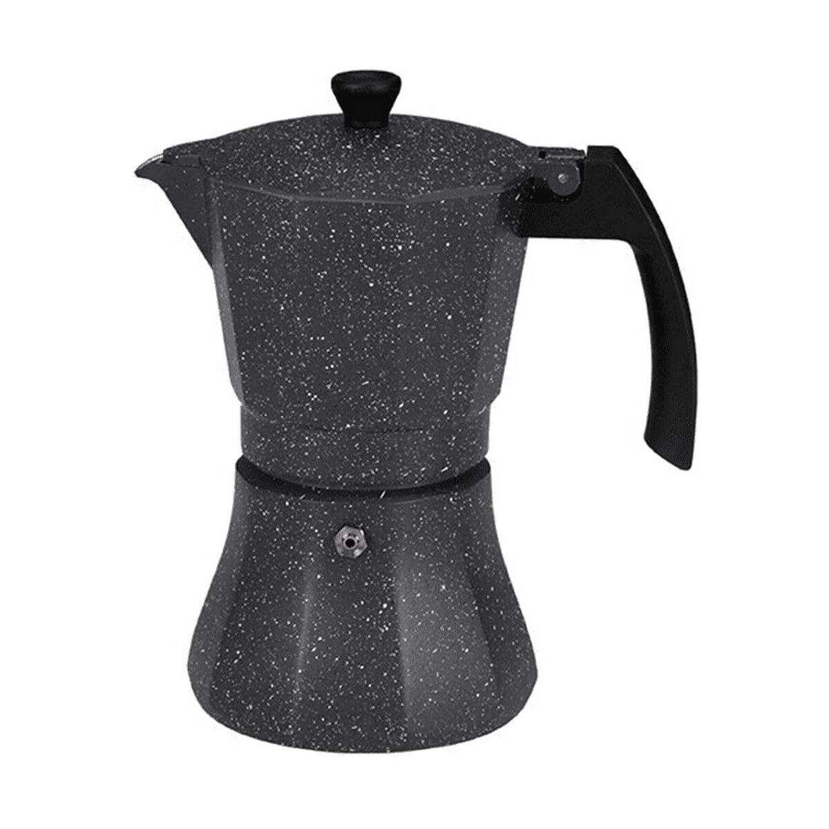 Cafeteira italiana edm preto alumínio 12 kopjes indução