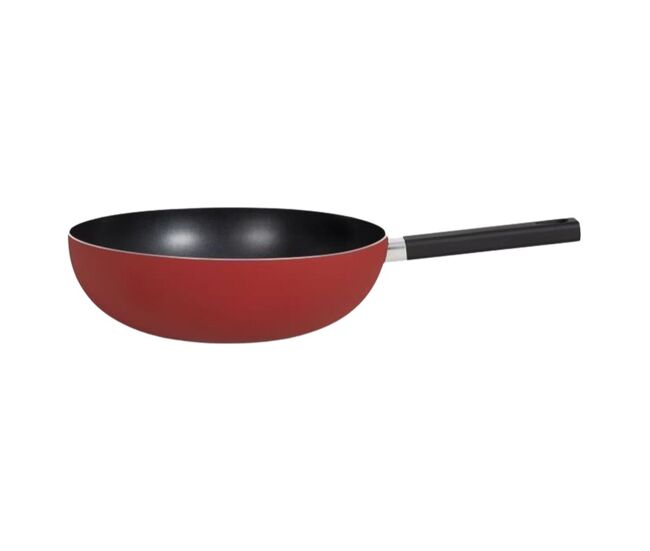 Frigideira wok livoo vermelho alumínio ø 32 cm