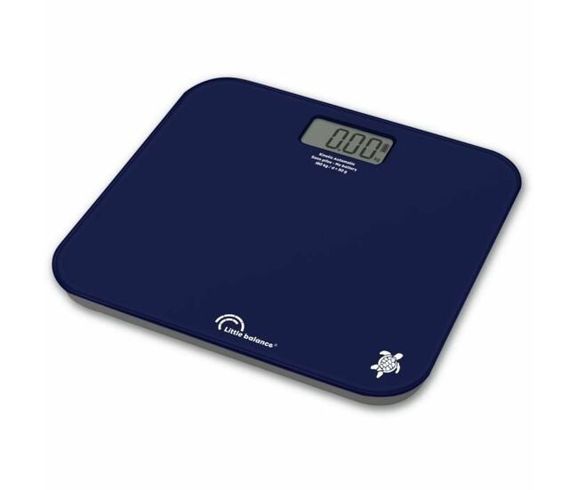 Balança digital para casa de banho little balance kinetic auto bleu