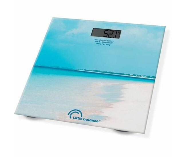 Balança digital para casa de banho little balance caribe bleu
