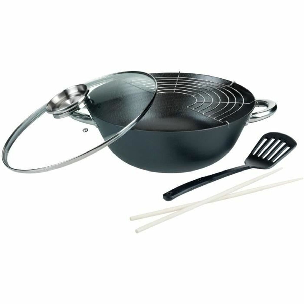 Frigideira wok gsw acier acier forjado ø 32 cm 4 peças