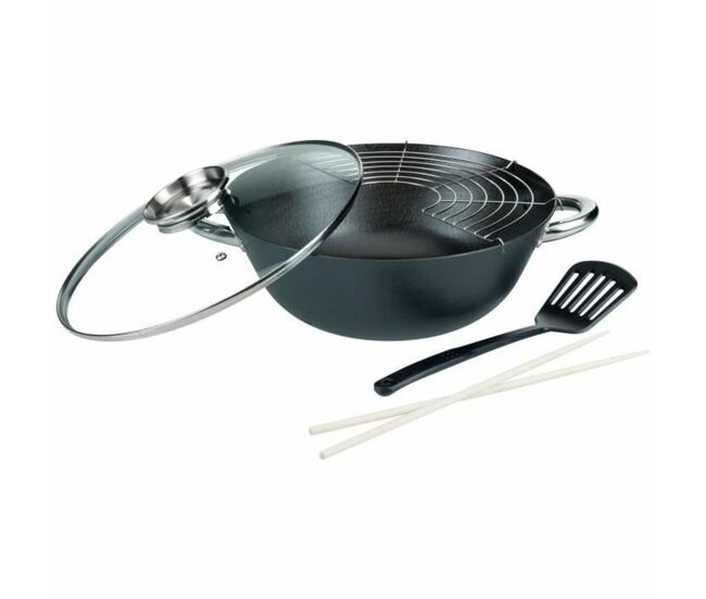 Frigideira wok gsw acier acier forjado ø 32 cm 4 peças