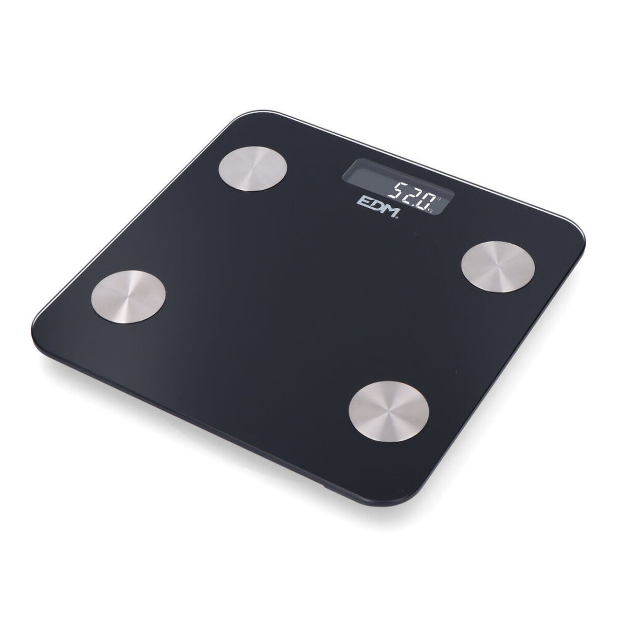 Balança digital para casa de banho edm 07613 body composition preto 180 kg