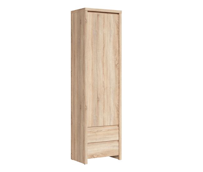 Roupeiro coluna 1 porta 2 gavetas soren madeira