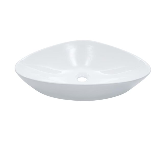Vidaxl lavatório 58,5x39x14 cm cerâmica branco