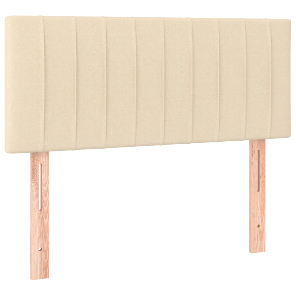 Vidaxl cabeceira de cama tecido 90x5x78/88 cm creme