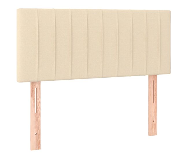 Vidaxl cabeceira de cama tecido 90x5x78/88 cm creme