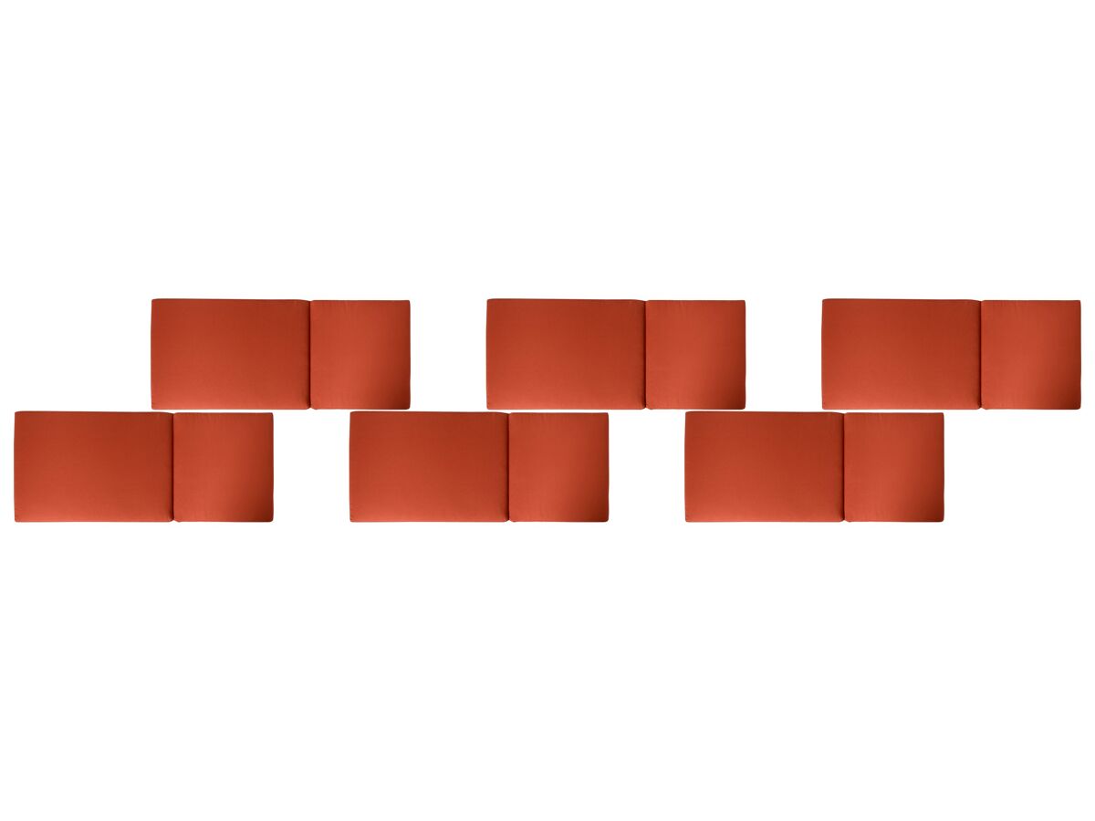 Beliani Almofada de assento TOSCANA/JAVA/AMANTEA PREMIUM 50x45 Vermelho