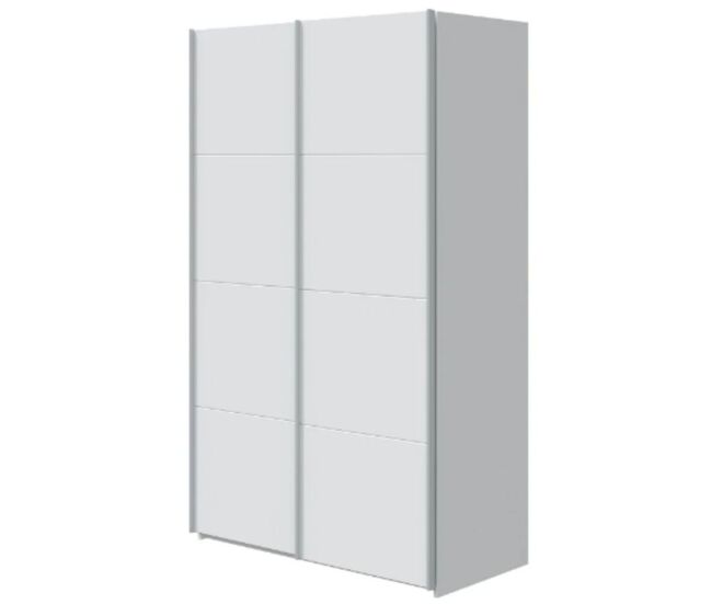 Armário com portas de correr em aglomerado blanc 200x150x60cm