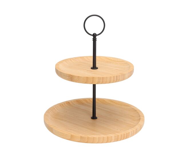 Suporte para alimentos de 2 andares - ideal para servir e apresentar pratos