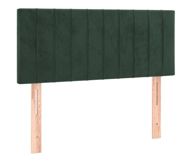 Vidaxl cabeceira de cama veludo 90x5x78/88 cm verde-escuro