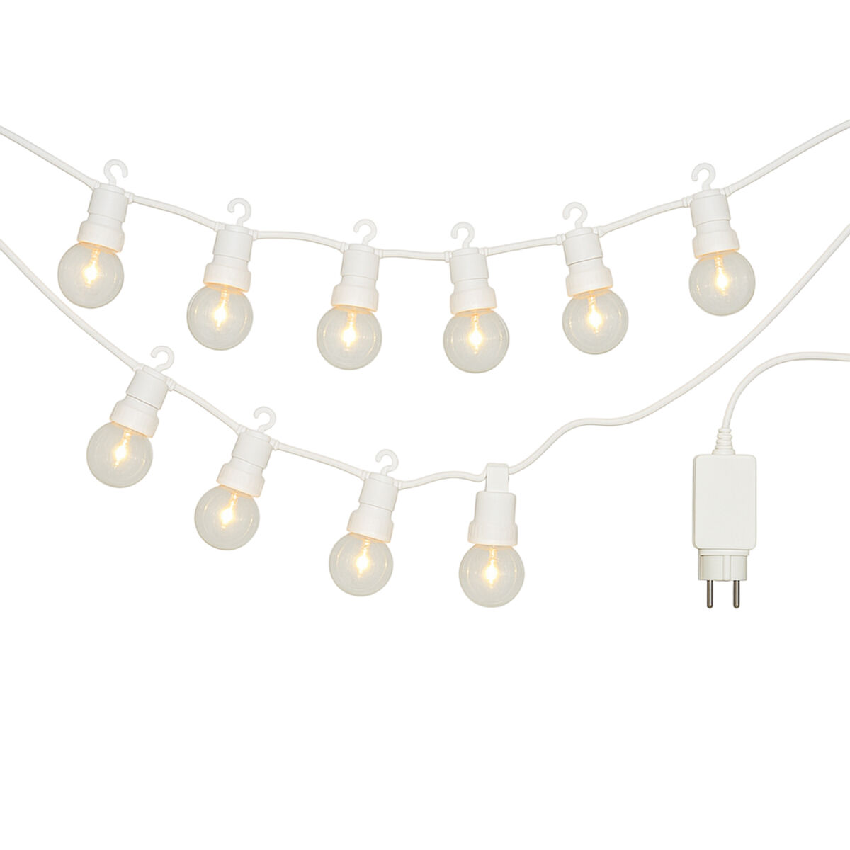 Luzes de LED quentes para decoração de interiores, 10 bolas G50