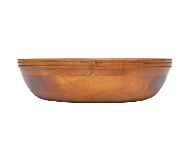 Lavatório - lavabo - pia de banheiro φ40x10 cm madeira de teca maciça