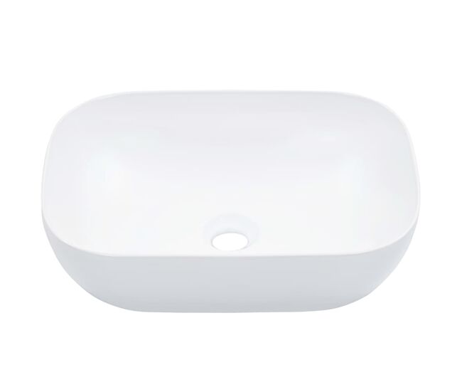 Lavatório - lavabo - pia de banheiro 45,5x32x13 cm cerâmica branco