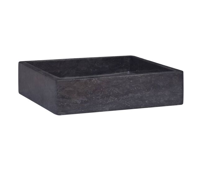 Lavatório - lavabo - pia de banheiro 40x40x10 cm mármore preto