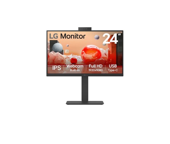LG 24BA850-B écran plat de PC 60,5 cm (23.8") 1920 x 1080 pixels Full HD Noir