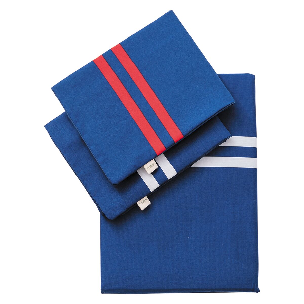 Conjunto de 4 peças azul marinho (capa de edredão dupla 220x220+30cm + lençol de baixo 160x200+30cm + 2x capa de almofada 50x80cm) 100% algodão 180tc